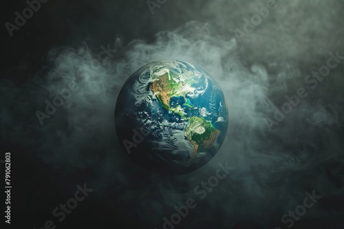 save the green earth pollution smoke plastic problem
