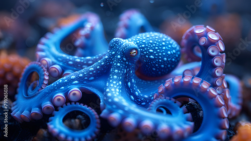Blue-ringed octopus (Hapalochlaena maculosa)
 photo