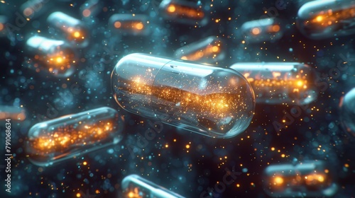 Swirling Probiotic Capsules for Gut Health Generative AI