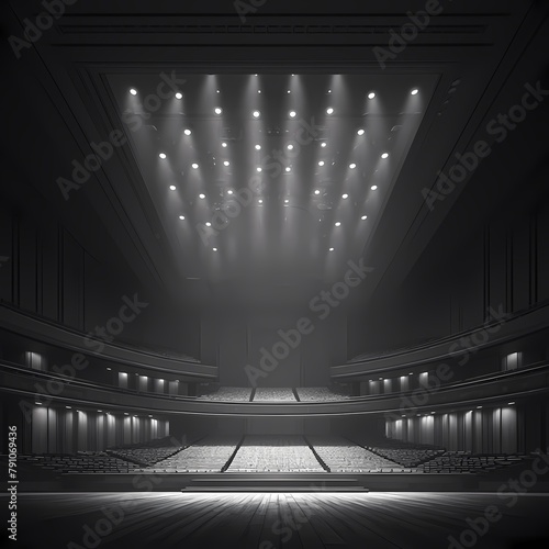 Exquisite Modernist Auditorium: Awaiting Your Spectacle