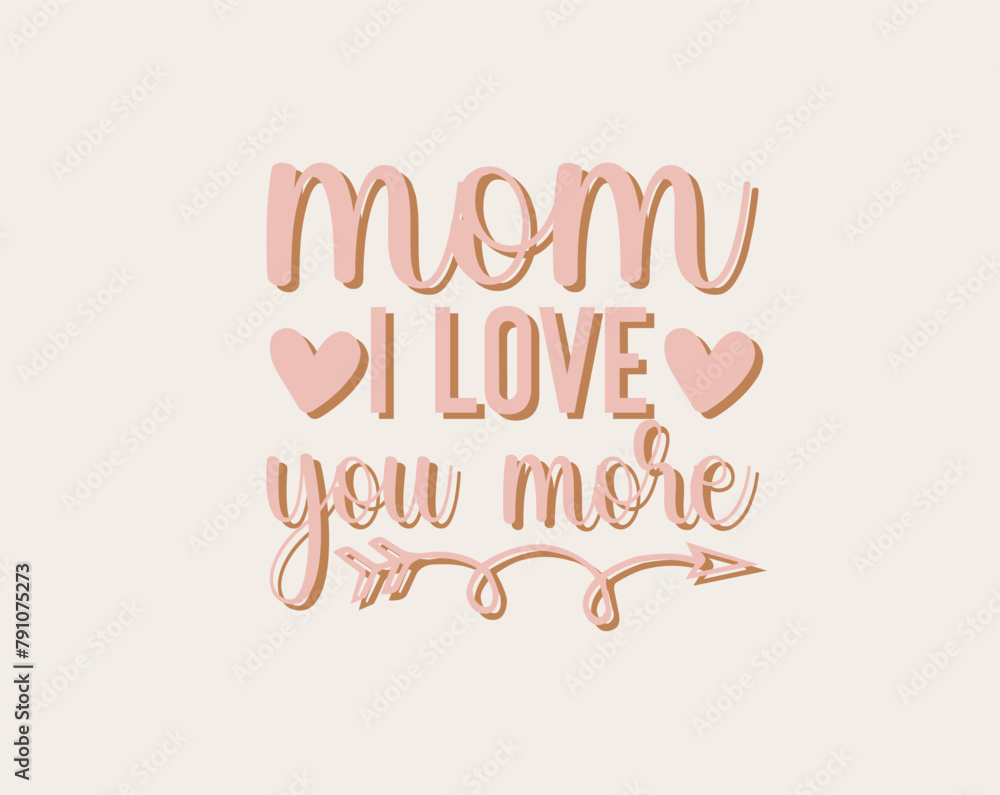 Mother's day typography letter crafts or t-shirt design vector template Mother's day typography letter crafts or t-shirt design vector template