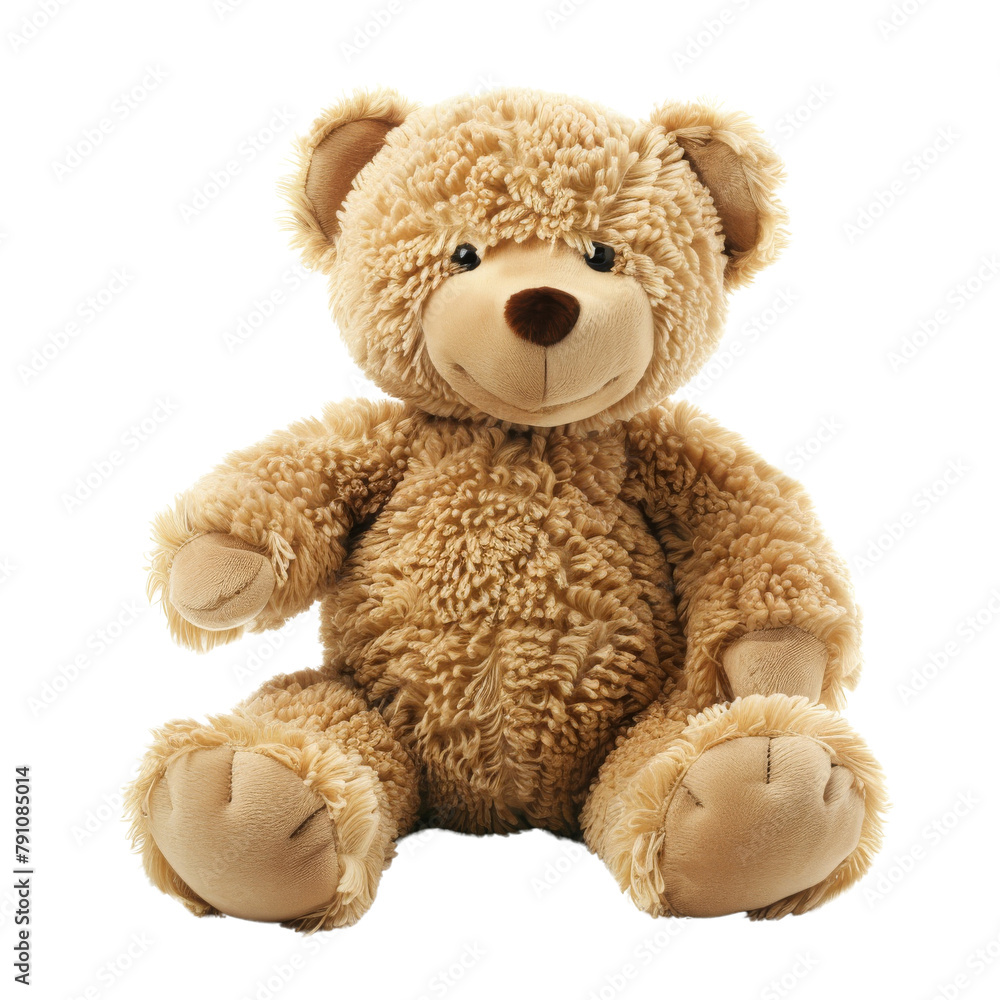 Obraz premium A picture of a teddy bear, isolated on white, cut out