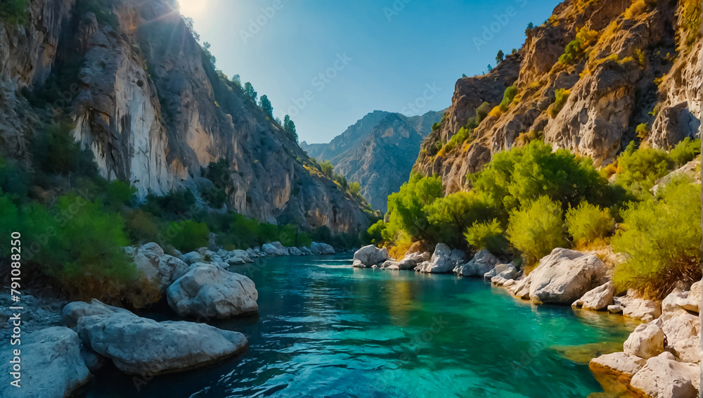 Goynuk Canyon in Turkey summer