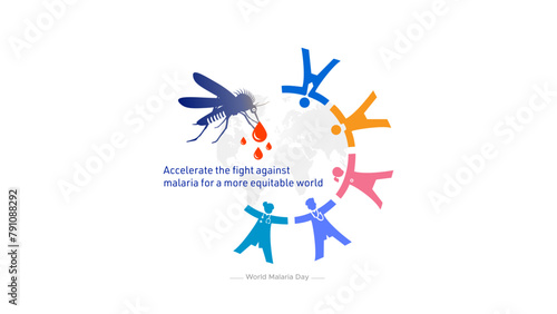 EPS vector illustration of World Malaria Day. Campaign of Malaria prevention and control. © New concept & ideas