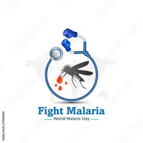 World Malaria Day. Fight against Malaria, prevention, health care Awareness advertising and promotion. © New concept & ideas