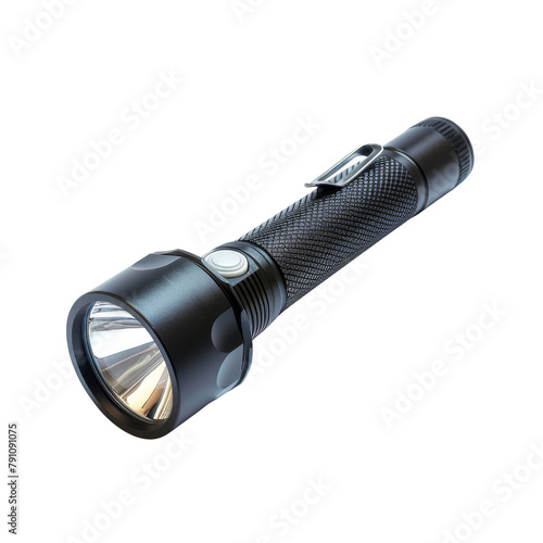 A picture of a flashlight, isolated on white, cut out