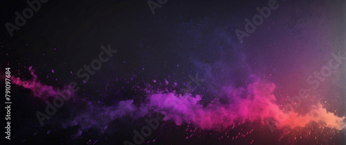 A beautiful interstellar cloud of dust and gas in space, depicted in shades of purple and black