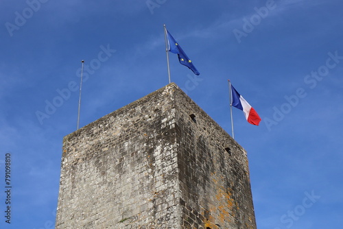 Le château Saint Etienne, vu de l'extérieur, ville de Aurillac, département du Cantal, France