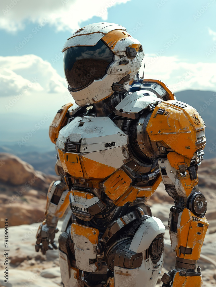Futuristic Robot Explorer in Desert
Futuristic Robot Explorer in Desert