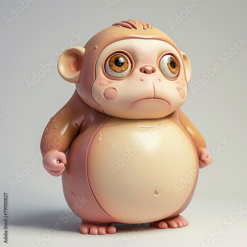 Cartoon Monkey Character Illustration  