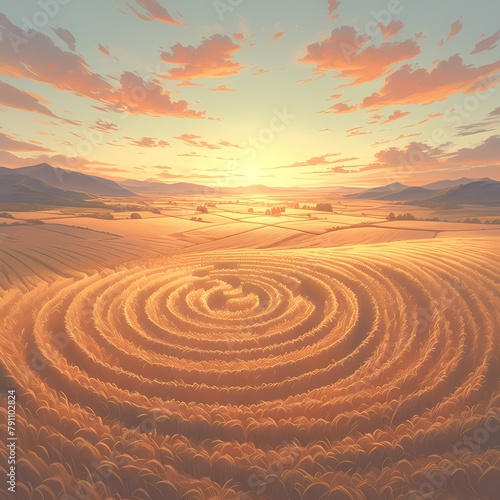 The Enchanted Wheat Field: A Vast Sun-Kissed Labyrinth