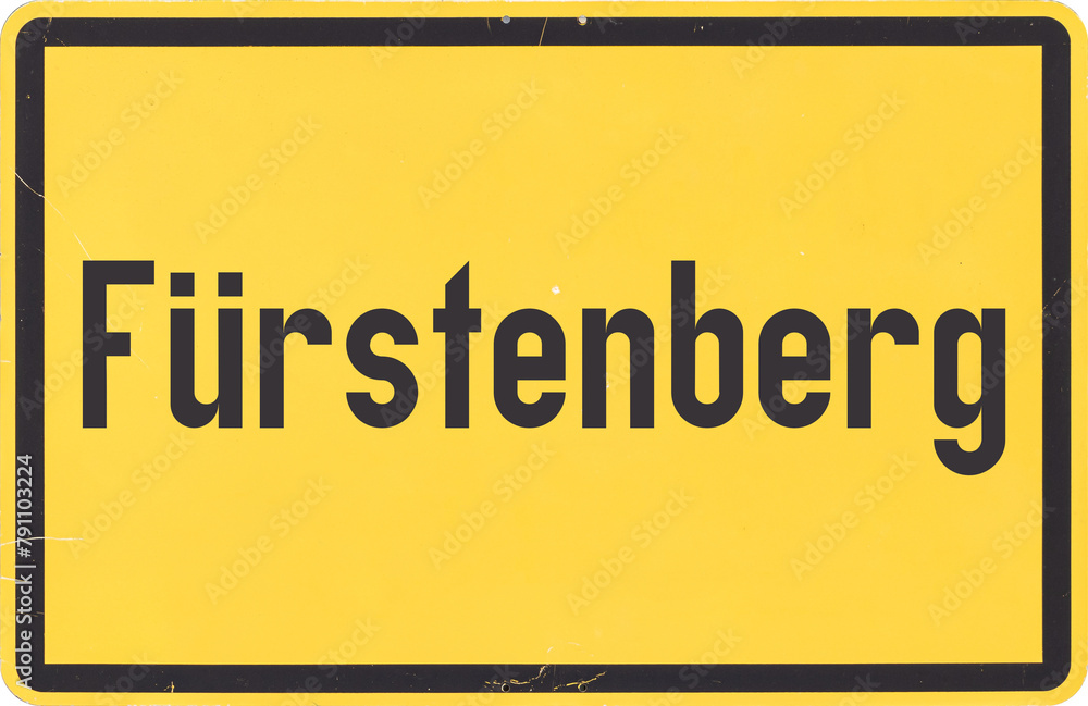 Ortsschild Fürstenberg