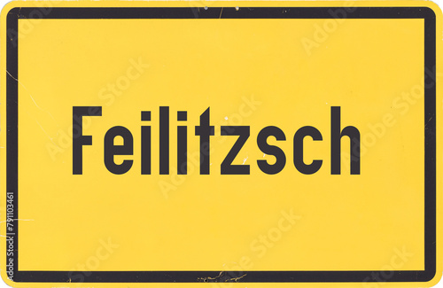 Ortsschild Feilitzsch photo