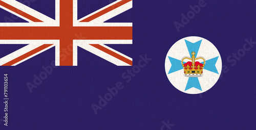 Australian Gold Coast Queensland flag. Illustration of flag © alexmak