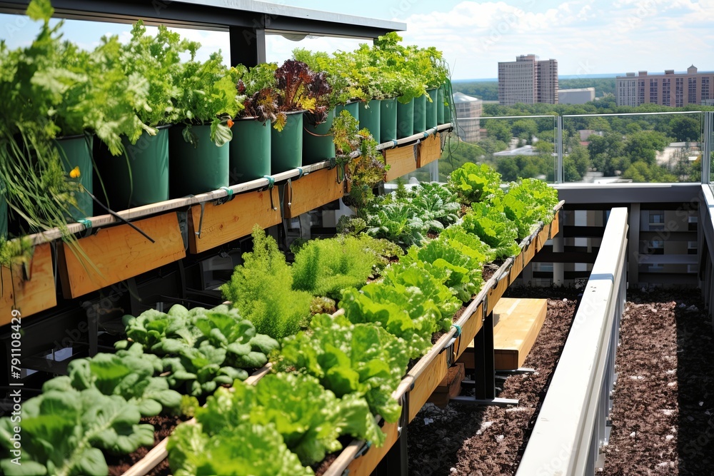 Urban Farming Delight: Eco-Friendly Green Roof Patio Concepts & Vegetable Gardens