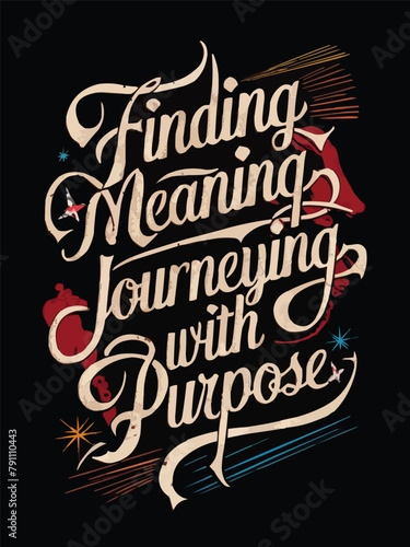 Featuring calligraphic crafted with a vintage touch typography design