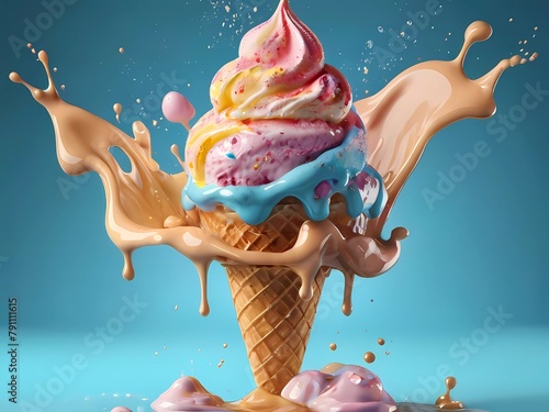 Ice cream splash 