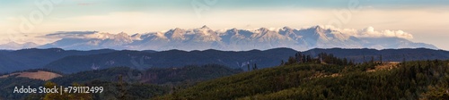 High tatras or Vysoke Tatry, panorama, Slovakia photo