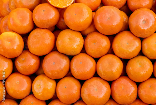 Tangerines fruits filled frame background