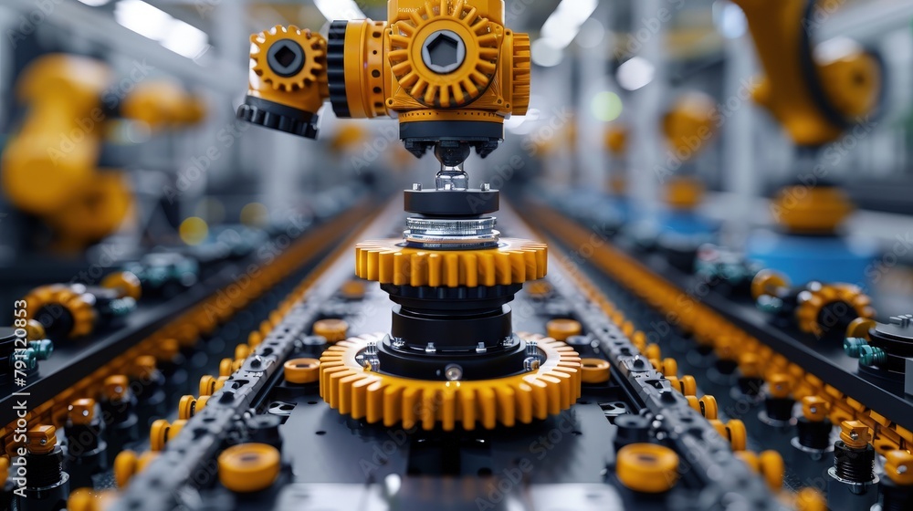Fototapeta premium Custom automation solutions for specialized manufacturing needs