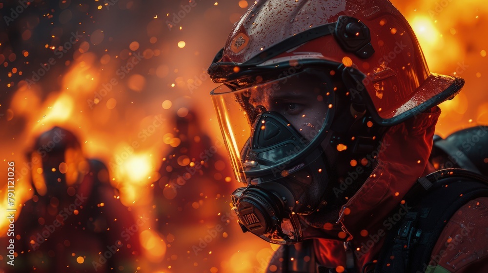 Firefighters using AI to map fire spread, intense, emergency operation center Firefighters using AI to map fire spread, intense, emergency operation center