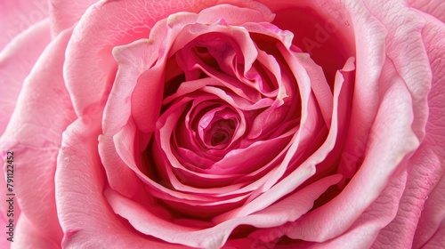 Bright pink rose center close up A display of natural beauty and emotions