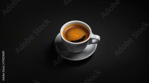 Intense Ristretto: A Captivating Espresso Shot. Generative AI