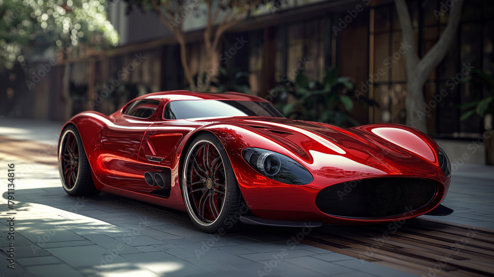 Fototapeta premium stylish sports car