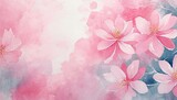 Abstract pink watercolor art background for cards, flyer, poster, banner and cover design.