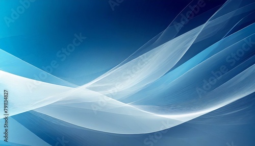 Abstract blue and white modern futuristic wave shapes background, abstract blue background