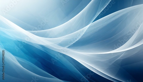 Abstract blue and white modern futuristic wave shapes background, abstract blue background © b13