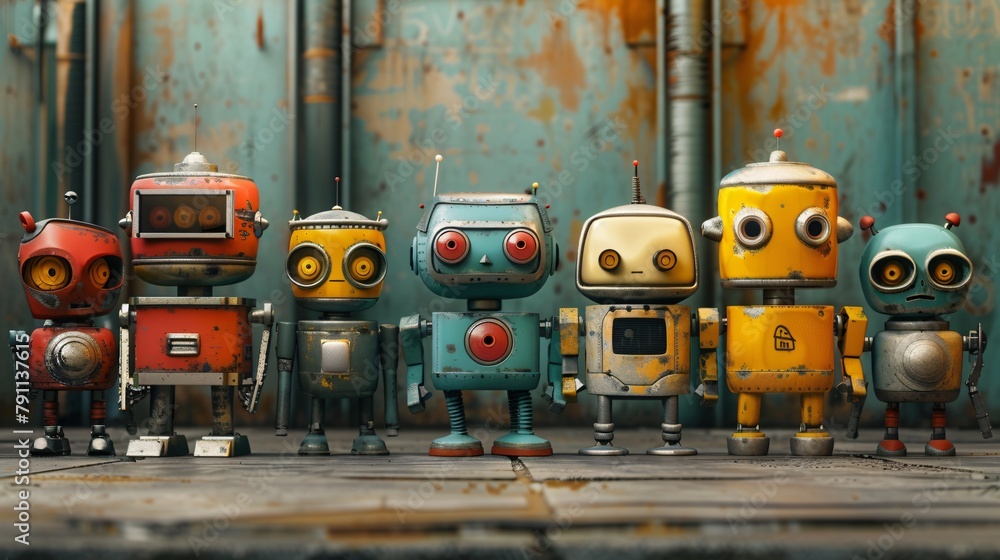 retro robot collection retro robot collection