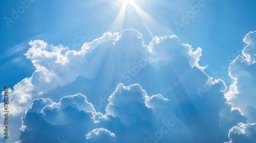 Clouds as a symbol of the divine presence AI generated illustration