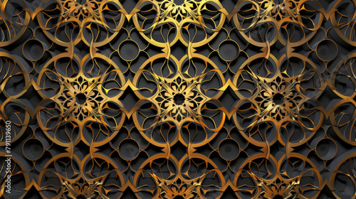 Elegance Unveiled: Intricate Geometric Abstraction. Generative AI