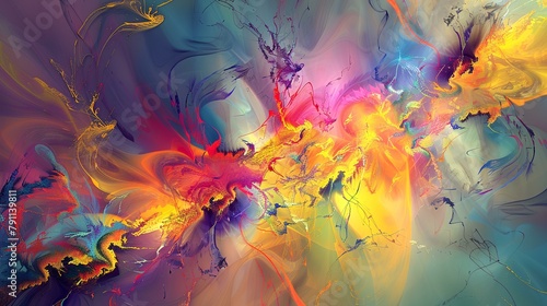 abstract colorful background  computer generated abstract background  3D rendering