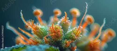 Captivating Macro View of Blooming Botanical Seed Pods in Nature