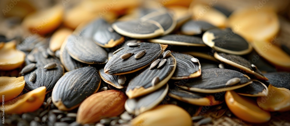 Assorted Autumn Seeds in Macro Detail