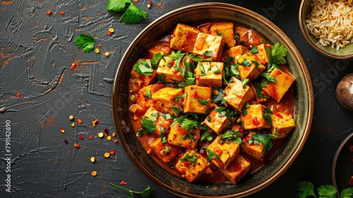 Delectable Tofu Curry Masterpiece A Vibrant Culinary Delight Showcasing the Versatility of Tofu