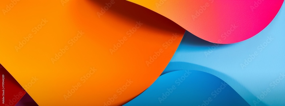 Vibrant abstract background with colorful curved paper layers in high resolution Vibrant abstract background with colorful curved paper layers in high resolution