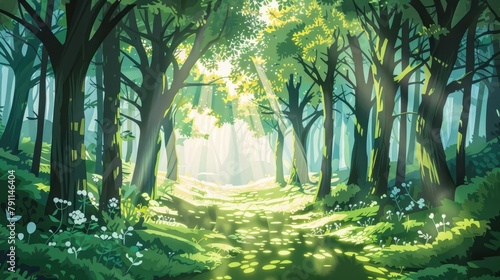 Papercut Forest Clearing A Tranquil Retreat in Natures Handcrafted Sanctuary