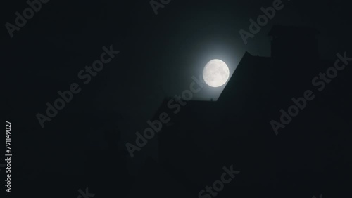 view of the city moon