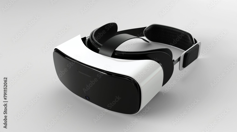 Blank mockup of a versatile VR headset for use with both mobile and PC devices . Blank mockup of a versatile VR headset for use with both mobile and PC devices .