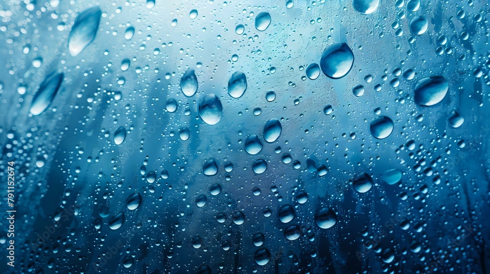 Soothing Blue Water Droplets Soothing Blue Water Droplets