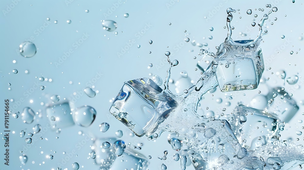 Dynamic Water and Ice with Vivid Bubbles Dynamic Water and Ice with Vivid Bubbles