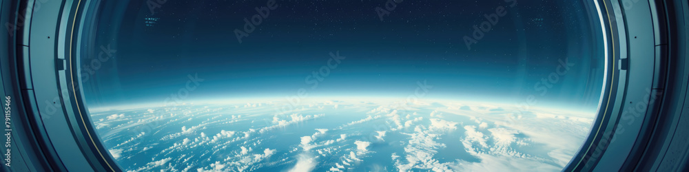 Aerial view of Earth seen from the window of an airplane, showcasing the planets landscapes and clouds below Aerial view of Earth seen from the window of an airplane, showcasing the planets landscapes and clouds below