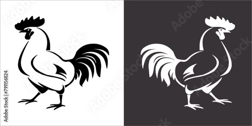 Illustration vector graphics of cock icon