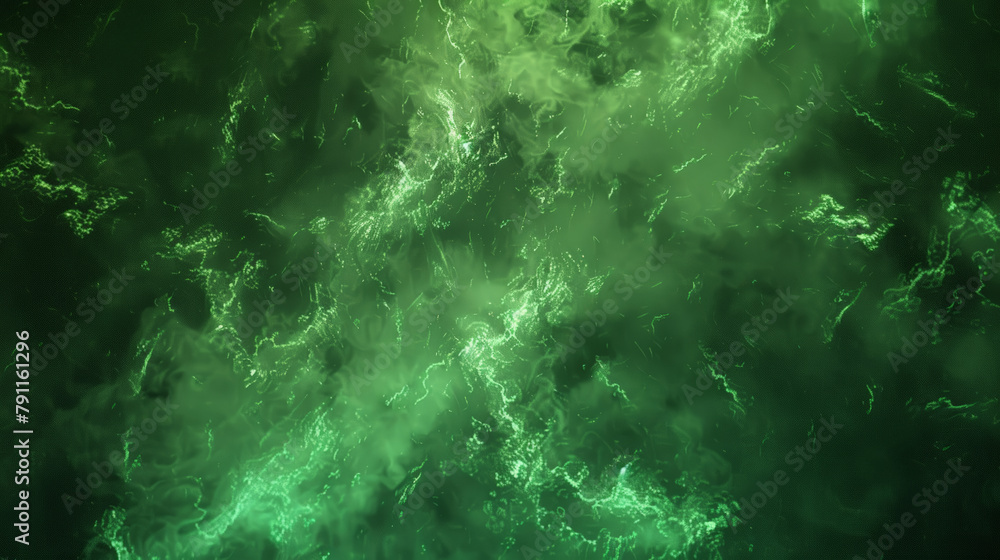 Green Dream: Sensational Digital Background. Generative AI