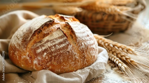 Bread Basic food made by baking a mixture of flour and water