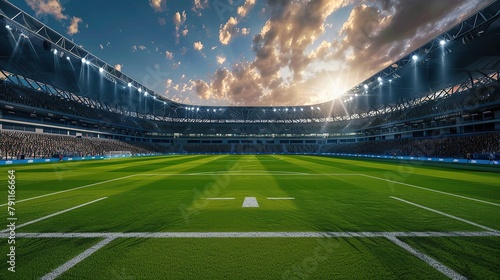 FIFA World club 2026, image of stadium. copy space for text.