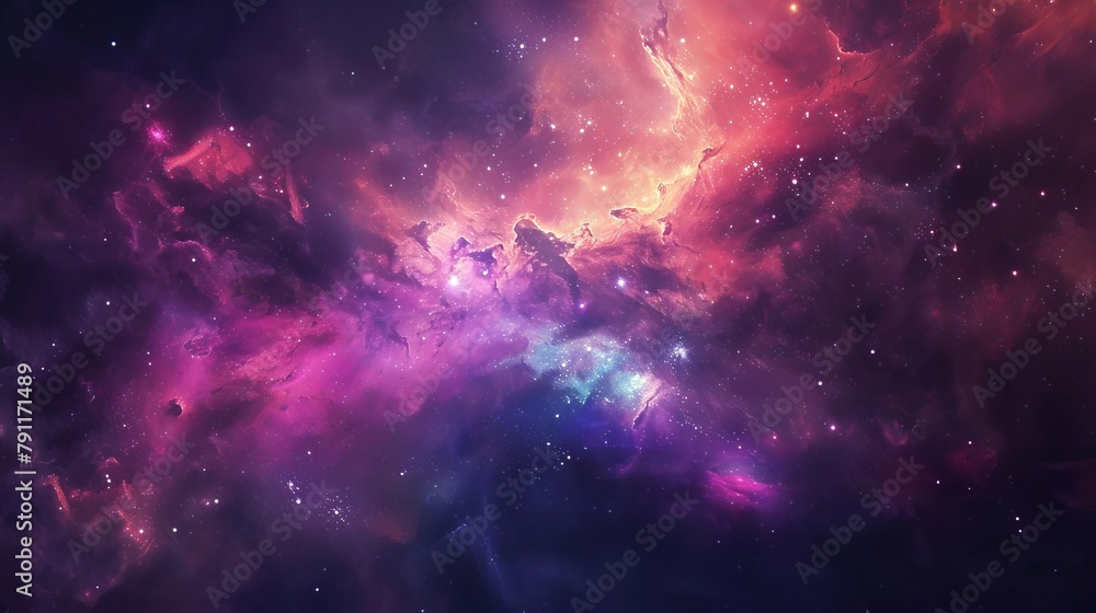 aweinspiring galactic expanse with nebulae stars and celestial wonders deep space digital artwork